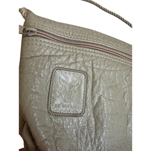 CARLOS FALCHI Vintage Taupe Leather The Buffalo Shoulder Bag - Picture 5 of 10